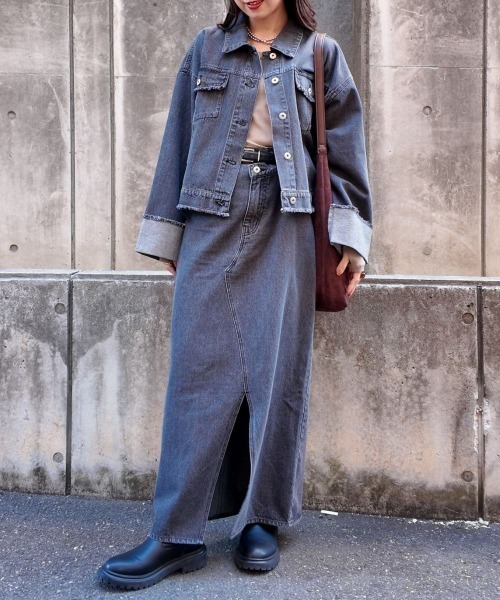 PATCHWORK REMAKE DENIM SKIRT(ﾊﾟｯﾁﾜｰｸﾘﾒｲｸﾃﾞﾆﾑｽｶｰﾄ）（スカート