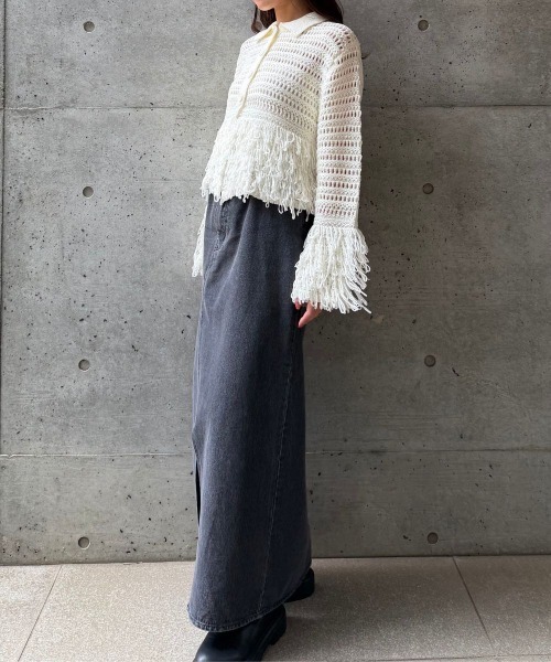 PATCHWORK REMAKE DENIM SKIRT(ﾊﾟｯﾁﾜｰｸﾘﾒｲｸﾃﾞﾆﾑｽｶｰﾄ）（スカート