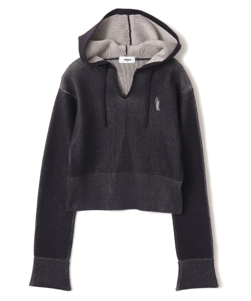 atmos pink（アトモスピンク）の「atmos pink Plating Knit Hoodie / アトモス ピンク プレーティング ニット フーディー（パーカー・レディース・ブルー/チャコール・FREE）」の13枚目の写真