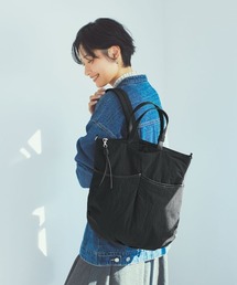 IEDIT | ＩＥＤＩＴ　ことりっぷとコラボ　旅のアイデアを詰め込んだ　リュックにもなる軽やかきれいめ３―ＷＡＹバッグ〈ブラック〉(バックパック/リュック)