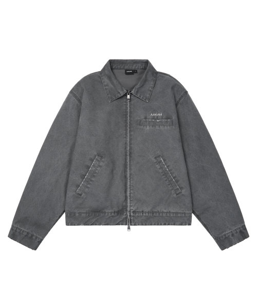 AAKAM(アーカム)の「Walt Damaged Cotton Jacket (Black)(その他アウター・レディース・その他・1/2)」の1枚目の写真