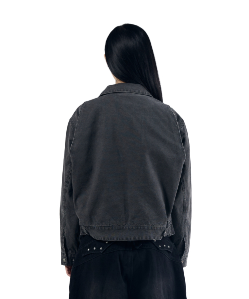 AAKAM(アーカム)の「Walt Damaged Cotton Jacket (Black)(その他アウター・レディース・その他・1/2)」の12枚目の写真