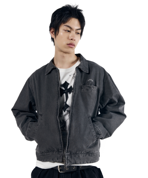 AAKAM(アーカム)の「Walt Damaged Cotton Jacket (Black)(その他アウター・レディース・その他・1/2)」の7枚目の写真