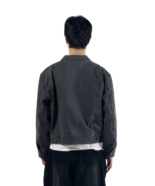 AAKAM(アーカム)の「Walt Damaged Cotton Jacket (Black)(その他アウター・レディース・その他・1/2)」の4枚目の写真