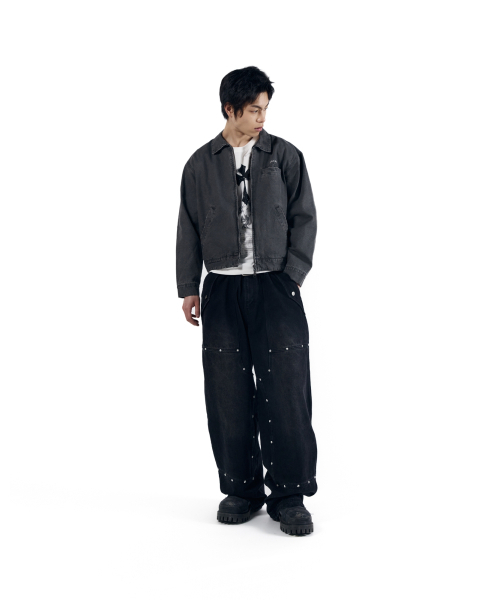 AAKAM(アーカム)の「Walt Damaged Cotton Jacket (Black)(その他アウター・レディース・その他・1/2)」の16枚目の写真