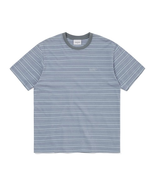 thisisneverthat(ディスイズネバーザット)の「Washed Striped Tee(Tシャツ/カットソー・メンズ・ブルー/グレー・L/M/S/XL)」の1枚目の写真