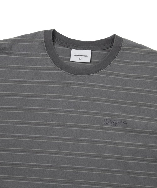 thisisneverthat(ディスイズネバーザット)の「Washed Striped Tee(Tシャツ/カットソー・メンズ・ブルー/グレー・L/M/S/XL)」の3枚目の写真
