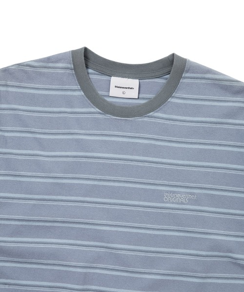 thisisneverthat(ディスイズネバーザット)の「Washed Striped Tee(Tシャツ/カットソー・メンズ・ブルー/グレー・L/M/S/XL)」の5枚目の写真