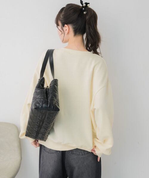 ems excite（エムズエキサイト）の「BIGリボントレーナー（スウェット・レディース・ダークグレー/イエロー/ダークブルー・FREE）」の11枚目の写真