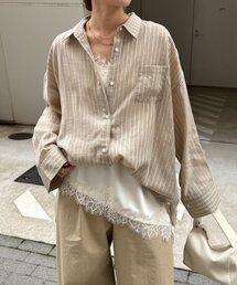 DouDou | マルチWAYストライプシャツ(シャツ/ブラウス)