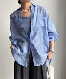 DouDou | マルチWAYストライプシャツ(シャツ/ブラウス)