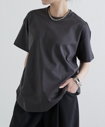 裾切替プルオーバー