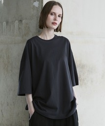 loose melange skipper polo shirt / ルーズメランジスキッパー