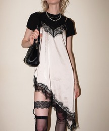 IMARI（イマリ）の「【 IMARI / イマリ 】 アシンメトリー サテン キャミ ワンピース（ワンピース）」