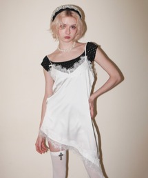 IMARI（イマリ）の「【 IMARI / イマリ 】 アシンメトリー サテン キャミ ワンピース（ワンピース）」