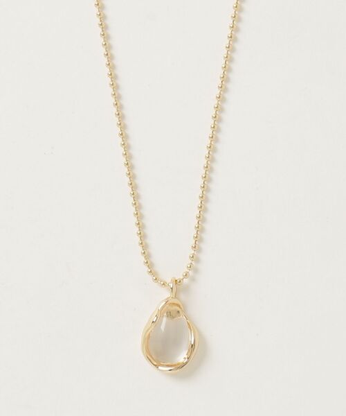 fredy emue（フレディエミュ）の「フェイクストーントップネックレス（ネックレス・レディース・シルバー/ゴールド/ベージュ・FREE）」の3枚目の写真