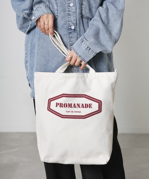 Riberry(リベリー)の「フロッキープリントキャンバストートバッグ(トートバッグ・レディース・B/A/C/D・FREE)」の5枚目の写真