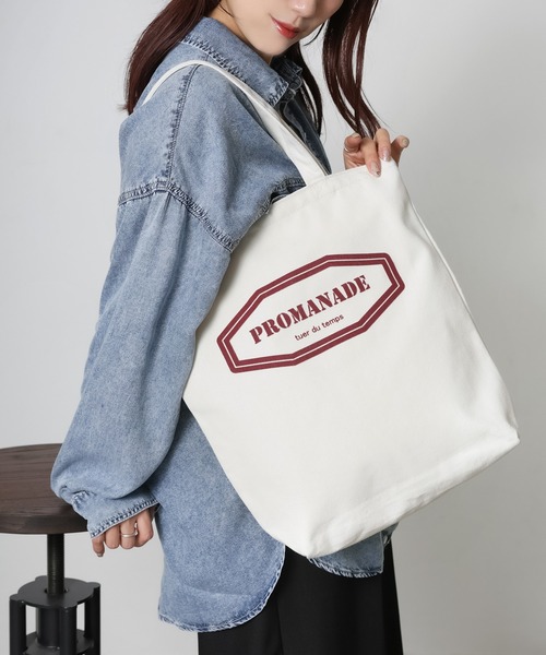 Riberry(リベリー)の「フロッキープリントキャンバストートバッグ(トートバッグ・レディース・B/A/C/D・FREE)」の6枚目の写真