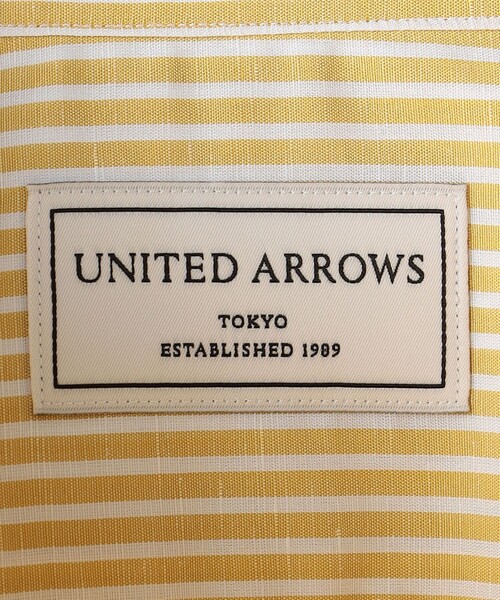 UNITED ARROWS(ユナイテッドアローズ)の「ALUMO/ ロンドンストライプ タブカラー シャツ(シャツ/ブラウス・メンズ・イエロー・41cm/42cm/39cm/38cm)」の9枚目の写真