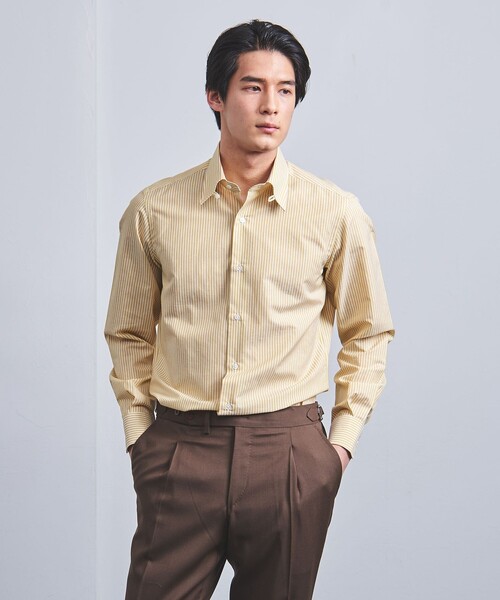 UNITED ARROWS(ユナイテッドアローズ)の「ALUMO/ ロンドンストライプ タブカラー シャツ(シャツ/ブラウス・メンズ・イエロー・41cm/42cm/39cm/38cm)」の11枚目の写真