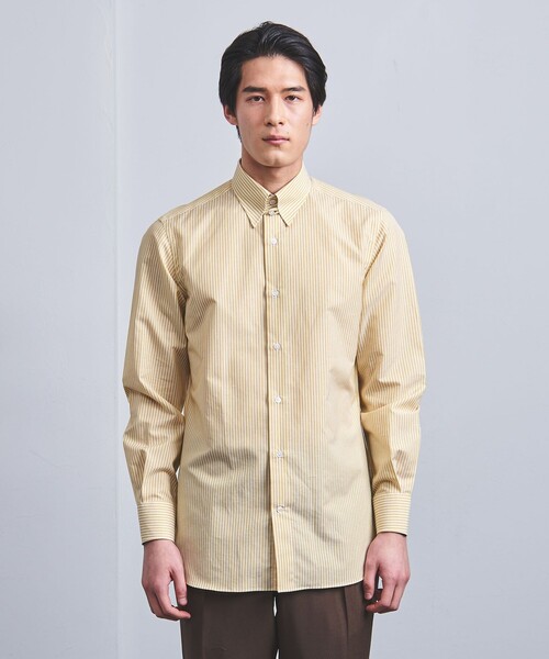 UNITED ARROWS(ユナイテッドアローズ)の「ALUMO/ ロンドンストライプ タブカラー シャツ(シャツ/ブラウス・メンズ・イエロー・41cm/42cm/39cm/38cm)」の14枚目の写真