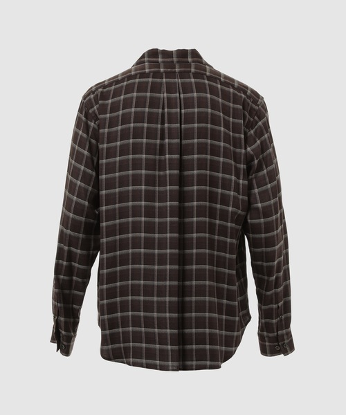 SUGARHILL(シュガーヒル)の「OMBRE OPEN COLLER SHIRT(シャツ/ブラウス・メンズ・ベージュ/ダークブラウン・3/2)」の3枚目の写真
