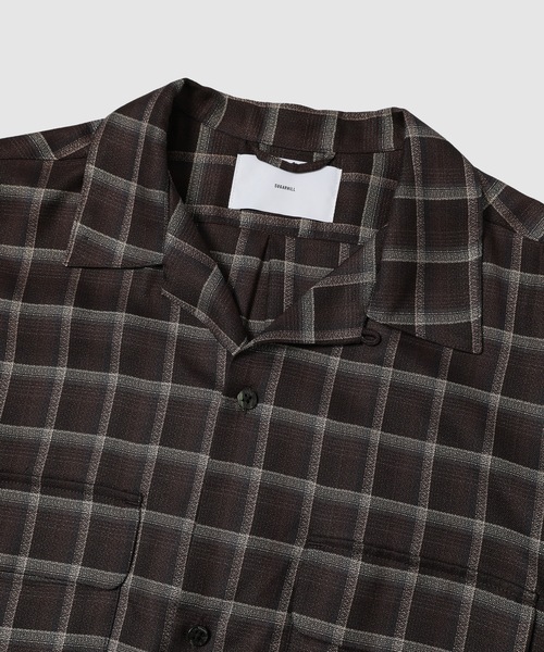 SUGARHILL(シュガーヒル)の「OMBRE OPEN COLLER SHIRT(シャツ/ブラウス・メンズ・ベージュ/ダークブラウン・3/2)」の4枚目の写真