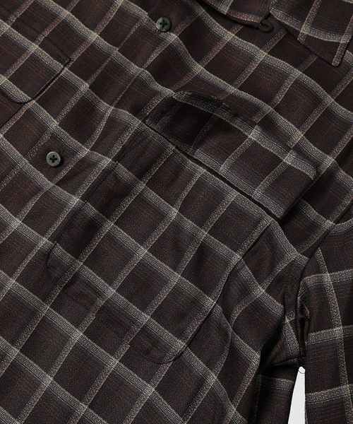 SUGARHILL(シュガーヒル)の「OMBRE OPEN COLLER SHIRT(シャツ/ブラウス・メンズ・ベージュ/ダークブラウン・3/2)」の5枚目の写真