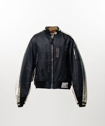 Maison MIHARA YASUHIRO（メゾンミハラヤスヒロ）の「【MIHARAYASUHIRO/ミハラヤスヒロ】Front Back Combined Flight Jacket / A16BL052 MA-1×SUKAJAN（MA-1）」