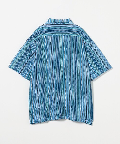 A DAY IN THE LIFE UNITED ARROWS（アデイインザライフユナイテッドアローズ）の「レース ストライプ オープンカラーシャツ＜A DAY IN THE LIFE＞（シャツ/ブラウス・メンズ・コバルトブルー/ダークグレー・M/L）」の13枚目の写真