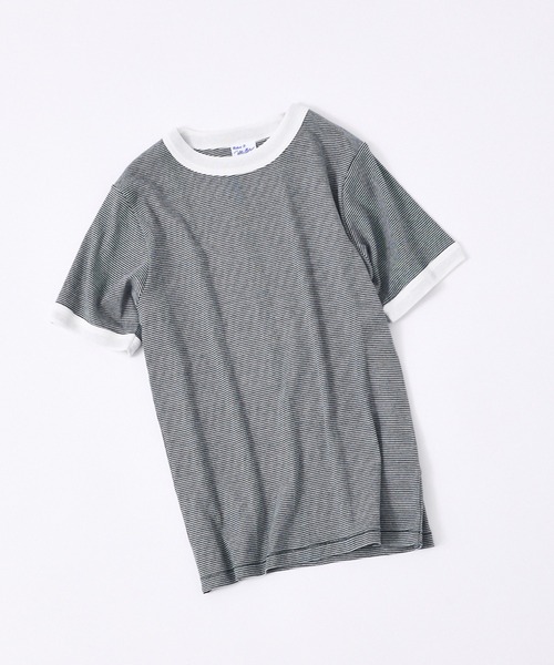 NOMINE（ノミネ）の「Miller ﾊﾟﾈﾙﾘﾌﾞTｼｬﾂ（Tシャツ/カットソー・レディース・チャコールグレー/ブラック/ホワイト・フリー）」の2枚目の写真