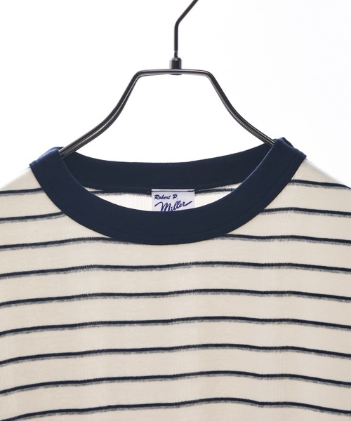 Robert P.Miller(ロバート ピー ミラー)の「【Robert P. Miller】パネル リブ ハーフスリーブ/半袖 Tシャツ(Tシャツ/カットソー・レディース・チャコールグレー/ブラック/ホワイト・フリー)」の14枚目の写真