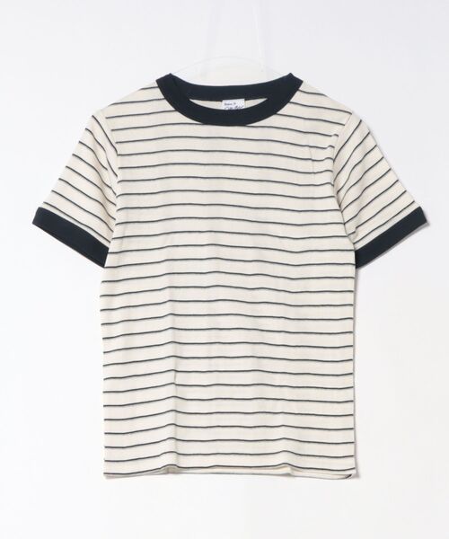 Robert P.Miller(ロバート ピー ミラー)の「【Robert P. Miller】パネル リブ ハーフスリーブ/半袖 Tシャツ(Tシャツ/カットソー・レディース・チャコールグレー/ブラック/ホワイト・フリー)」の6枚目の写真