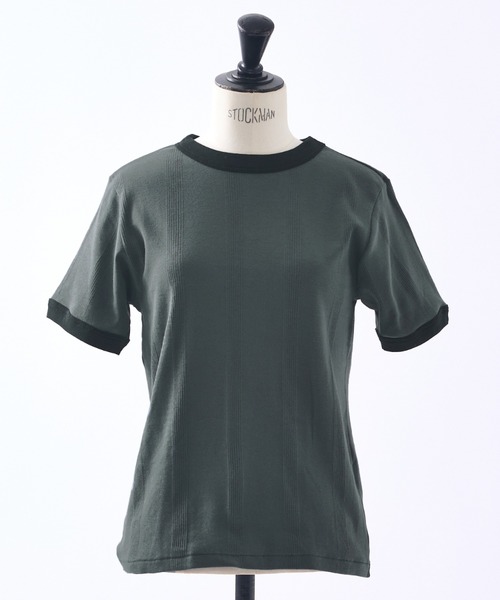 Robert P.Miller(ロバート ピー ミラー)の「【Robert P. Miller】パネル リブ ハーフスリーブ/半袖 Tシャツ(Tシャツ/カットソー・レディース・チャコールグレー/ブラック/ホワイト・フリー)」の8枚目の写真