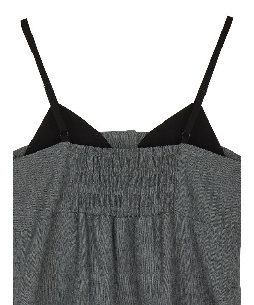 Ameri（アメリ）の「LAYERED DETAIL CONSTRUCT TOP（キャミソール・レディース・ライトベージュ/グレー・FREE）」の11枚目の写真