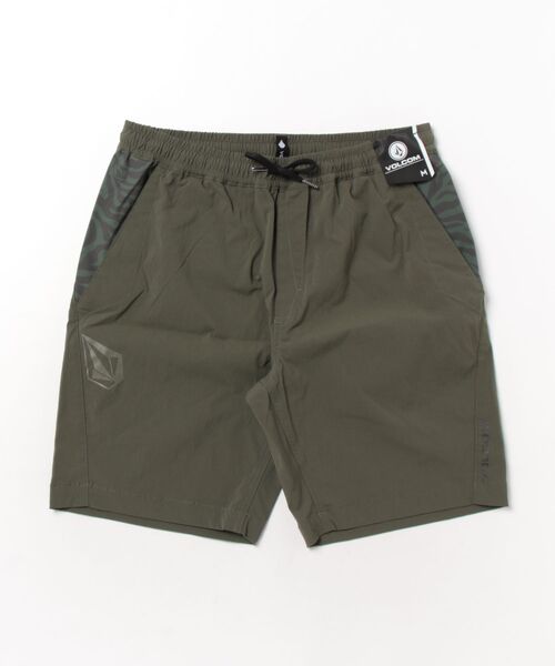 VOLCOM（ボルコム）の「VOLCOM/ボルコム PRINT PATCH JAM TRUNKS 19 水着 VBS261027（水着・メンズ・ブラック/オリーブ・L）」の2枚目の写真
