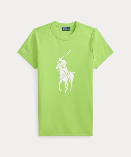 POLO RALPH LAUREN（ポロ ラルフ ローレン）の「Big Pony ストレッチコットン Tシャツ（Tシャツ/カットソー・レディース・グリーン・S/L/M/XS）」の2枚目の写真