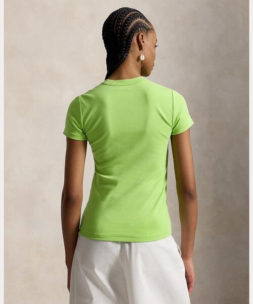 POLO RALPH LAUREN（ポロ ラルフ ローレン）の「Big Pony ストレッチコットン Tシャツ（Tシャツ/カットソー・レディース・グリーン・S/L/M/XS）」の4枚目の写真