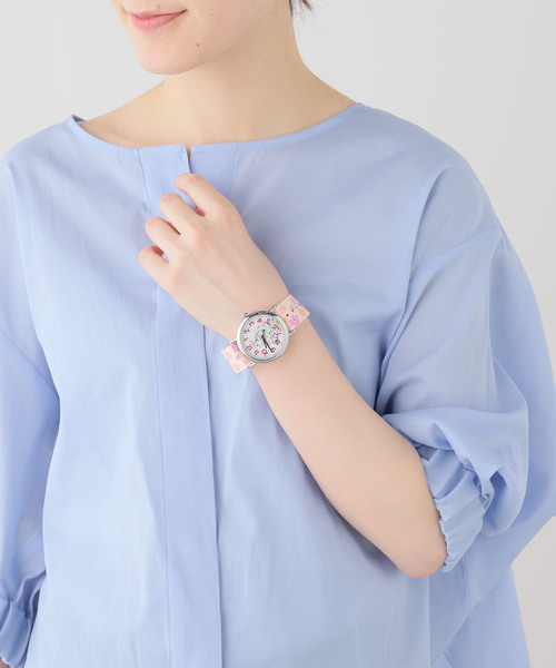 HIROB(ヒロブ)の「Web限定 TIMEX WATCH WEEKENDER TW2W33200(アナログ腕時計・レディース・シルバー・FREE)」の10枚目の写真