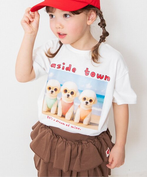 BREEZE(ブリーズ)の「バリエーションgirls半袖Tシャツ(Tシャツ/カットソー・キッズ・アイボリー/オフホワイト/ピンク/レッド/ラベンダー・90/140/100/120/130/80/110)」の1枚目の写真