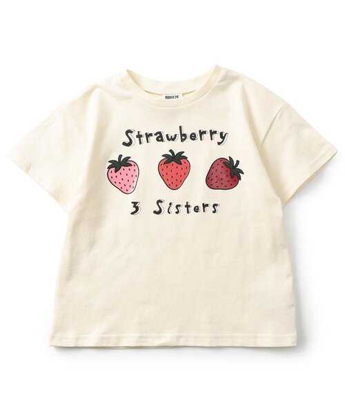 BREEZE(ブリーズ)の「バリエーションgirls半袖Tシャツ(Tシャツ/カットソー・キッズ・アイボリー/オフホワイト/ピンク/レッド/ラベンダー・90/140/100/120/130/80/110)」の2枚目の写真