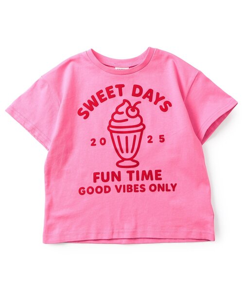 BREEZE(ブリーズ)の「バリエーションgirls半袖Tシャツ(Tシャツ/カットソー・キッズ・アイボリー/オフホワイト/ピンク/レッド/ラベンダー・90/140/100/120/130/80/110)」の10枚目の写真