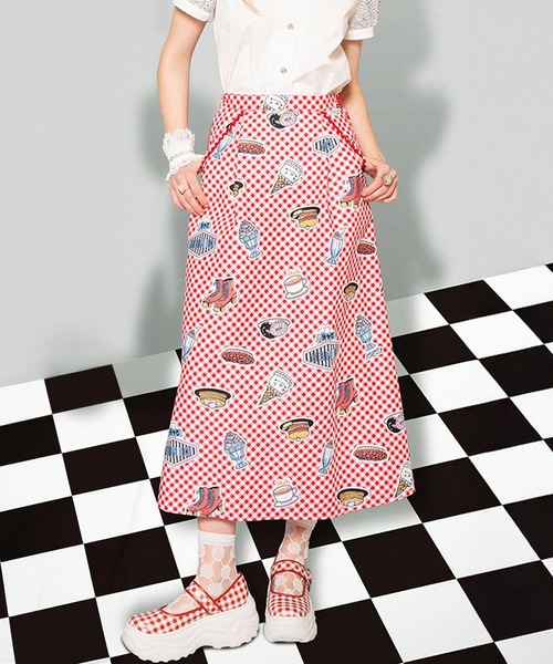 MILK(ミルク)の「DINER ロングスカート(スカート・レディース・C/B/A・FREE)」の2枚目の写真