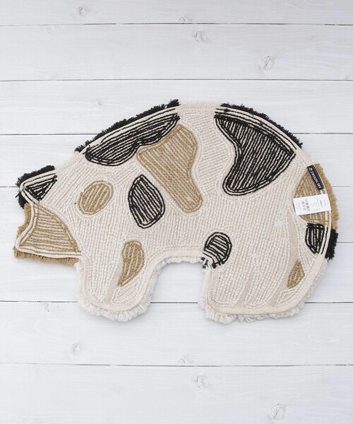 one'sterrace（ワンズテラス）の「ニャンタマ コーナーマット（ラグ/マット・レディース・ダークブラウン系8/その他・99）」の4枚目の写真