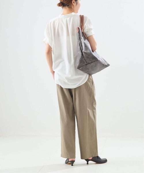 journal standard L'essage（ジャーナルスタンダードレサージュ）の「DEVEAUX/ドットタックスリーブシャツ（シャツ/ブラウス・レディース・グリーン/ホワイト/ブラック系その他/ホワイト系その他・FREE）」の14枚目の写真