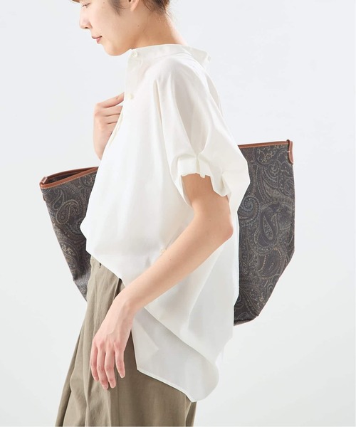 journal standard L'essage（ジャーナルスタンダードレサージュ）の「DEVEAUX/ドットタックスリーブシャツ（シャツ/ブラウス・レディース・グリーン/ホワイト/ブラック系その他/ホワイト系その他・FREE）」の17枚目の写真