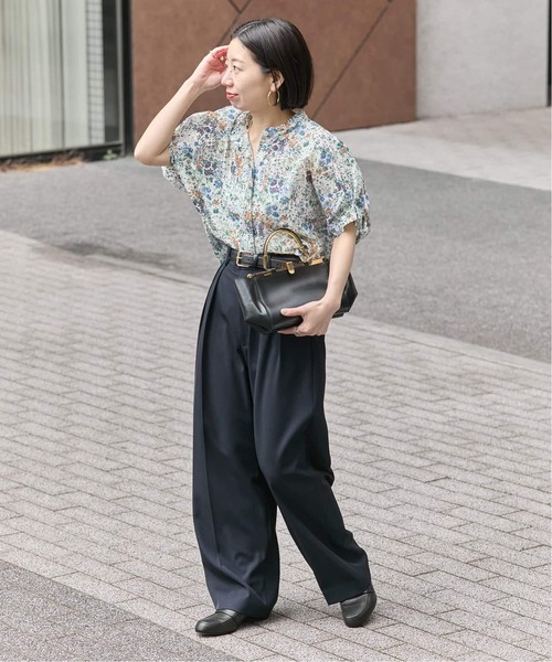 journal standard L'essage（ジャーナルスタンダードレサージュ）の「DEVEAUX/ドットタックスリーブシャツ（シャツ/ブラウス・レディース・グリーン/ホワイト/ブラック系その他/ホワイト系その他・FREE）」の18枚目の写真