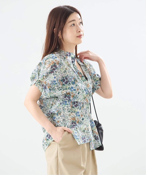 journal standard L'essage(ジャーナルスタンダードレサージュ)の「DEVEAUX/ドットタックスリーブシャツ(シャツ/ブラウス・レディース・グリーン/ホワイト/ブラック系その他/ホワイト系その他・FREE)」の13枚目の写真