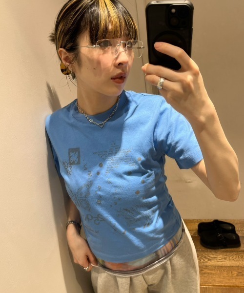 JEANASIS(ジーナシス)の「【25quee】プリントチビTEE SS/670328(Tシャツ/カットソー・レディース・ブルー系その他/ブラウン系その他/ブラック系その他・FREE)」の17枚目の写真
