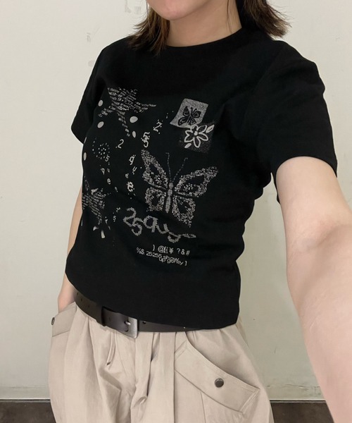 JEANASIS(ジーナシス)の「【25quee】プリントチビTEE SS/670328(Tシャツ/カットソー・レディース・ブルー系その他/ブラウン系その他/ブラック系その他・FREE)」の18枚目の写真